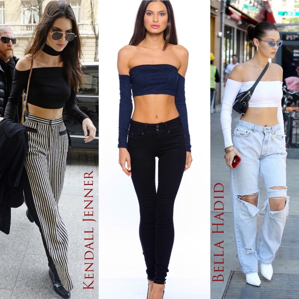Bardot Bandeau Club Top, Cruelty-Free Vegan Suede!